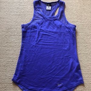 Purple Nike DriFit Tank, Small.